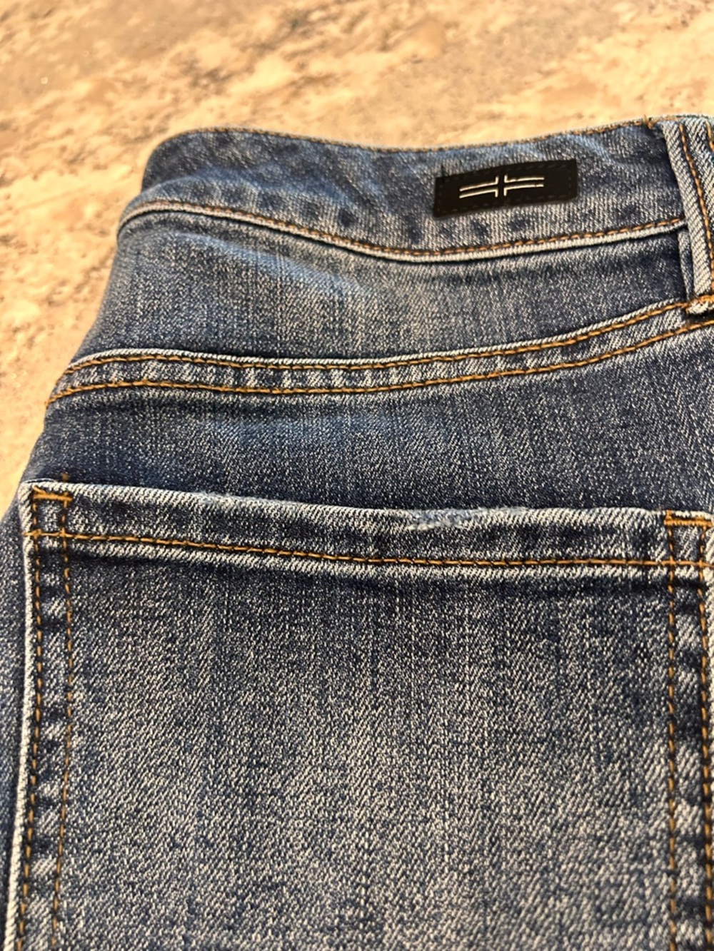 Liverpool Women's Blue Boyfriend Jeans with Classic Stitching